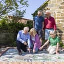 Members of the Cloughton History Group with David Smith of Mulgrave Properties