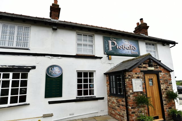 The Piebald Inn is located on the outskirts of Hunmanby village adjacent to the Sands Lane level crossing. 
PiePub Co Bitter is one of two house beers in addition to three guests.
A particular feature of the menu is the extensive range of 50 different pies on offer.