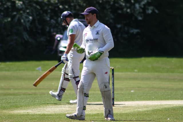 Seamer & Irton wicket-keeper Rory Skelton.