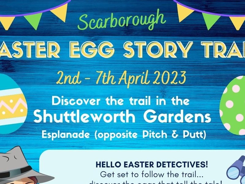 From Monday April 3, until Friday April 7, the Shuttleworth Gardens opposite the Esplanade at Scarborough's South Cliff are hosting an Easter Egg Story Trail. Participants just need to scan the codes around the gardens on their phones and watch the Easter bible story unfold. A trail team will be at the gardens to gift Easter treats to those participating Wednesday April 5, between 1pm and 2.30pm and Thursday April 6 between 10.30am and 12noon.