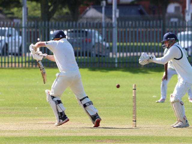 Bridlington CC play the ball into the offside
