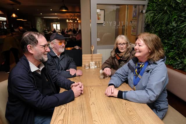 Scarborough Lions enjoying a chat in Hartley's