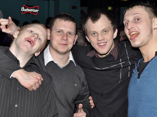 Kieron, Lee, Michael and Craig on a lads night out.