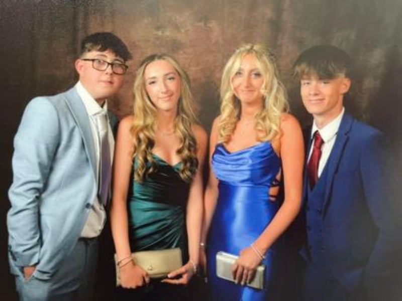 Here are Michael, Connie, Millie and Jevon (left to right) from Headlands School prom.