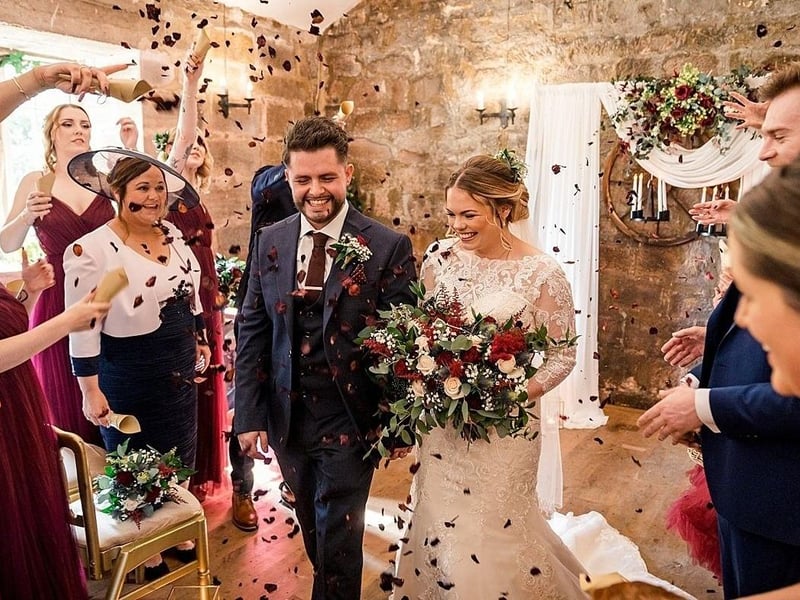 Celebrations for the happy couple!