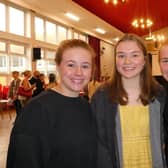 Abigail, Annie and Jess celebrating their excellent results