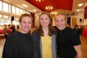 Abigail, Annie and Jess celebrating their excellent results