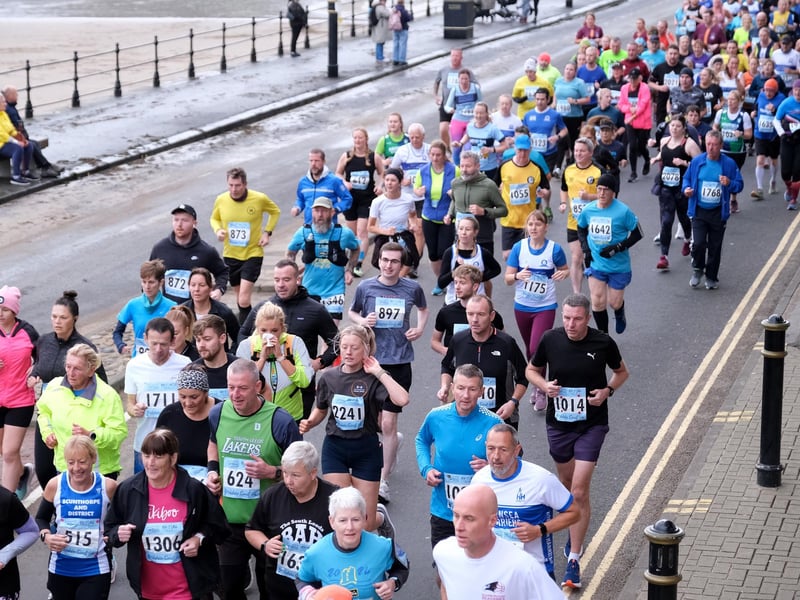 McCain 10K runners on the seafront.