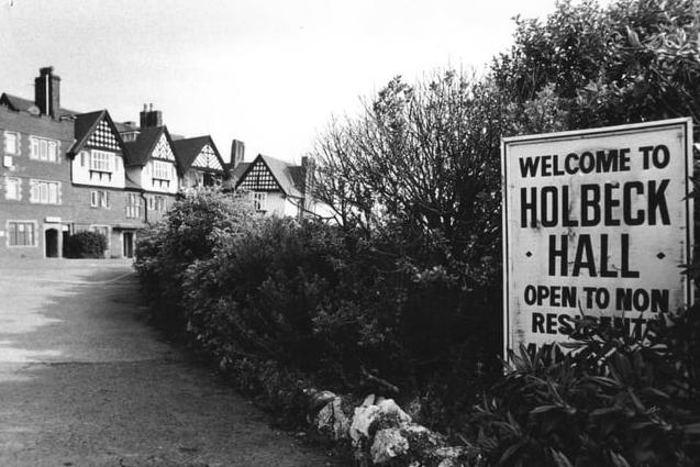 The driveway to Holbeck Hall Hotel.