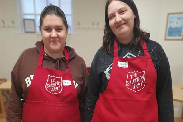 Kat and Carrieanne who took part in The Salvation Army Victory Programme
