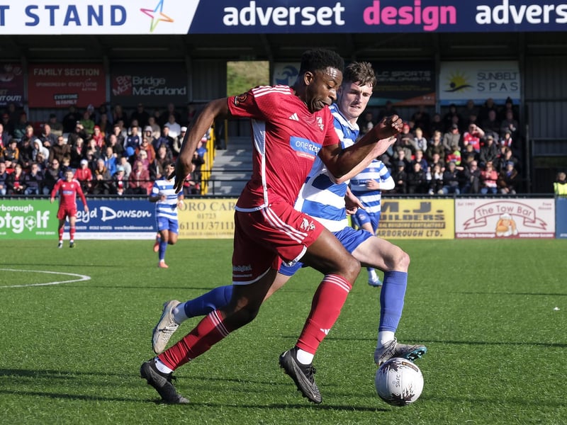 Boro defender Kieran Weledji in action