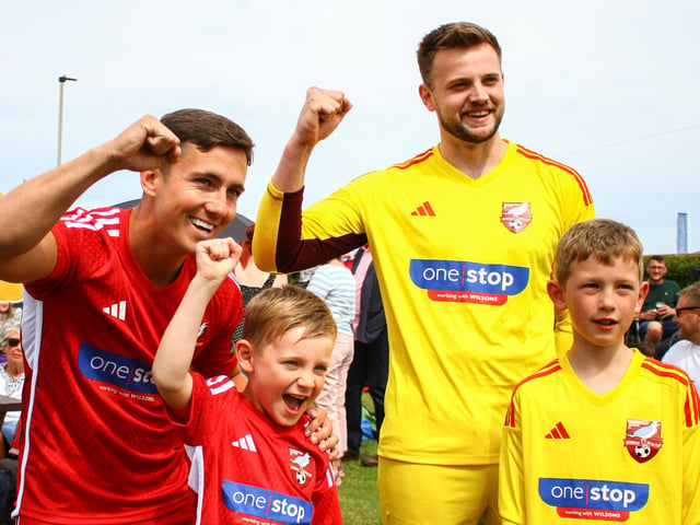 The new home kit is shown off.