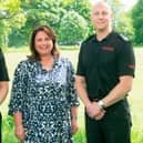 Deputy Chief Fire Officer Mat Walker, left, Commissioner Zoë, and Chief Fire Officer Jonathan Dyson.