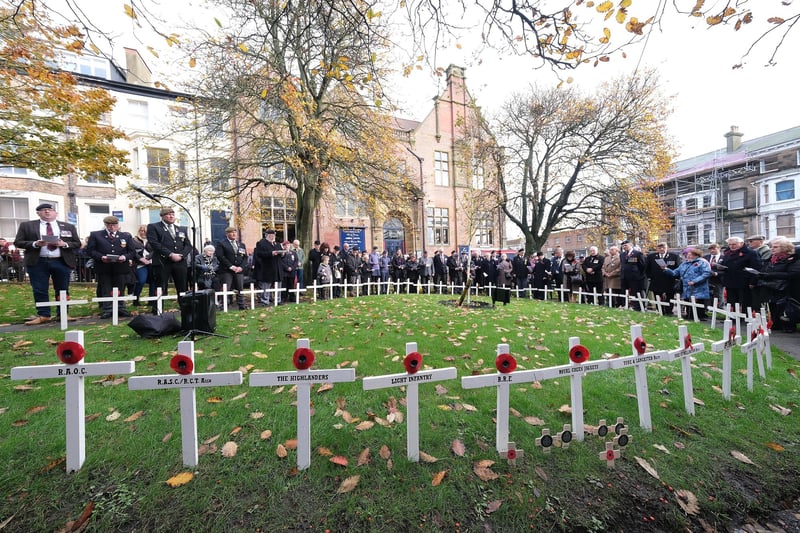 Planting of the Crosses ceremony at Alma Square.