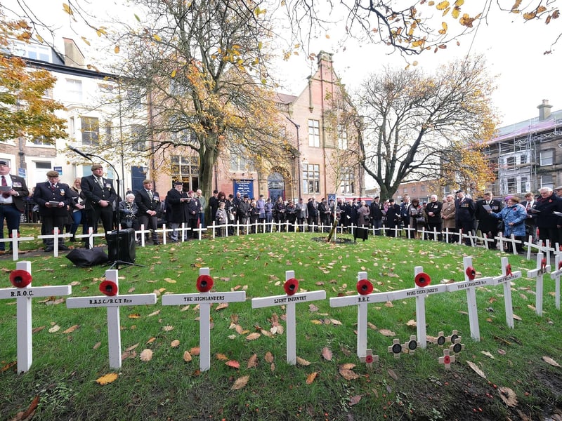 Planting of the Crosses ceremony at Alma Square.