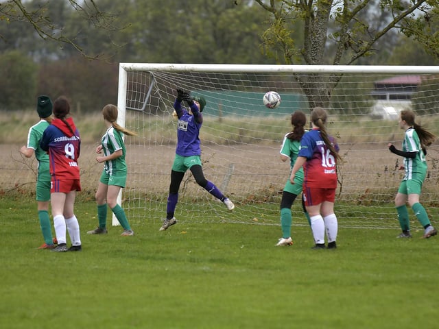 Midfielder Mollie Morrison puts Scarborough Ladies Under-15s ahead