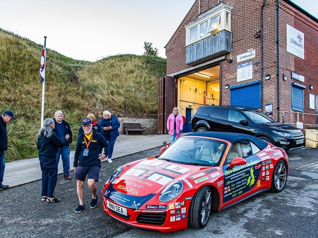 Arrival at Flamborough lifeboat station.