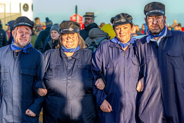 Bathers enjoy the Whitby Lions' Boxing Day Dip.