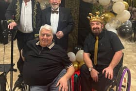 Jazz Court residents dressed up in their finery to mark the occasion.