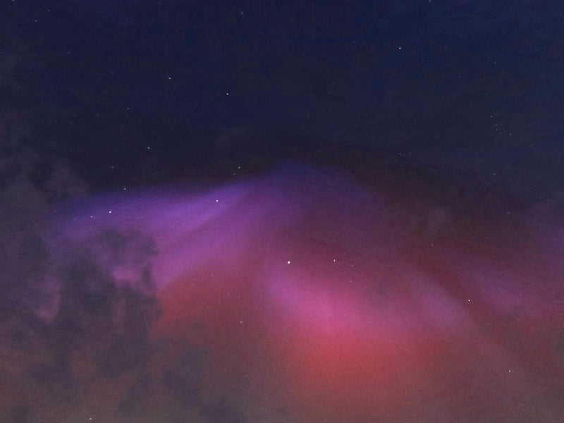 Mark Brock sent us this image of the aurora taken from Streethouses, near Loftus.