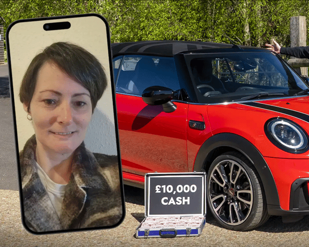 Helen Atkinson, from Scarborough, won a Mini Cooper S Sport alongside a £10,000 cash prize.