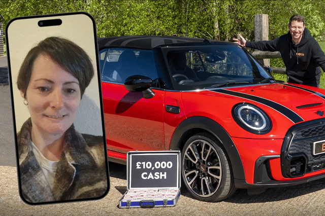 Helen Atkinson, from Scarborough, won a Mini Cooper S Sport alongside a £10,000 cash prize.