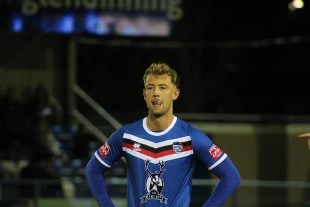 Whitby Town lost 3-1 on the road at Guiseley. Photos by Owen Cox