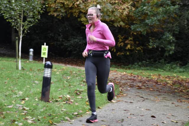Bridlington Road Runners' Louise Taylor in action at the Sewerby parkrun on Saturday morning. PHOTOS BY TCF PHOTOGRAPHY