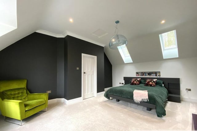 One of four spacious bedrooms in the property.
