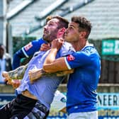 Jassem Sukar led his Whitby Town team to their first league win of the season at Matlock Town on Tuesday night. PHOTO BY BRIAN MURFIELD