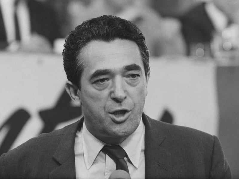 British media proprietor Robert Maxwell (1923 - 1991), the MP for Buckingham, at the Labour Party conference in Scarborough, UK, October 1967.