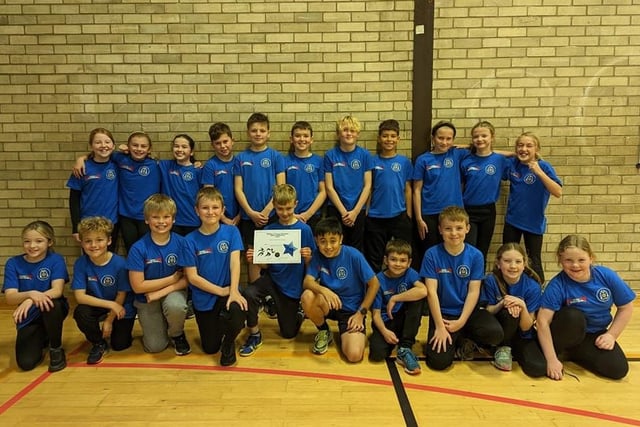 Stakesby Primary Academy youngsters who got first place on day two of an indoor athletics event.