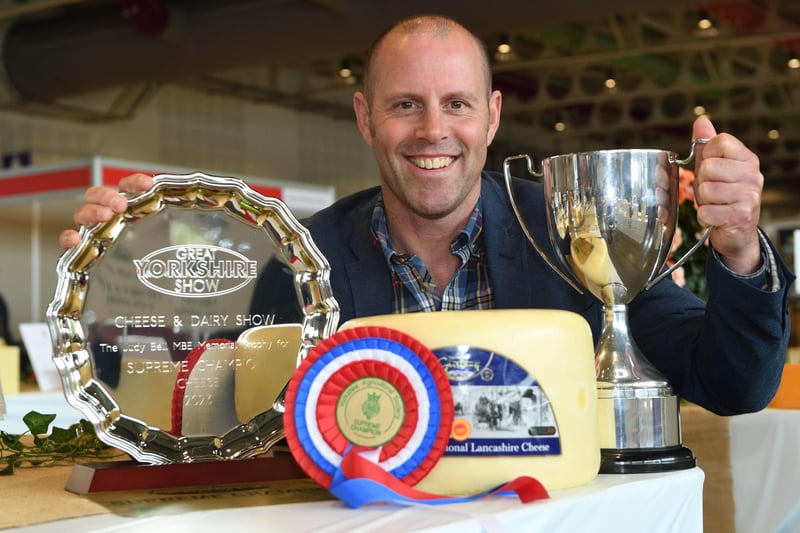 Nick Kenyon of Dewlay Cheesemakers was crowned Cheese Supreme Champion with his award winning Creamy Lancashire cheese