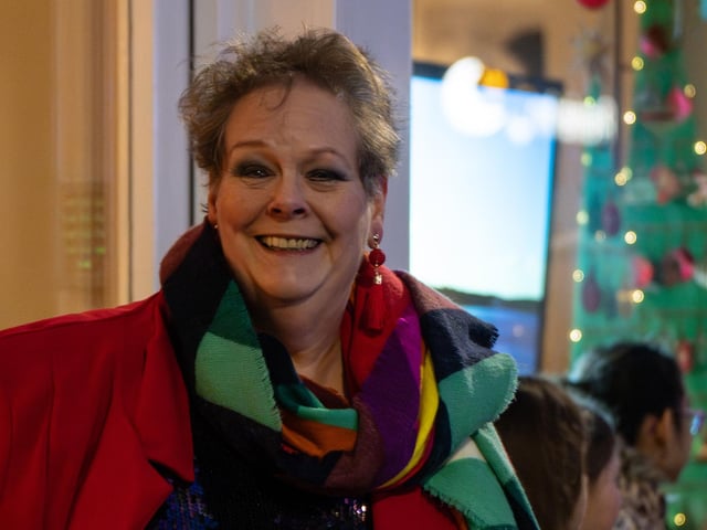 'The Governess', Anne Hegerty, enjoys the evening