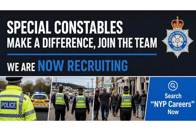 North Yorkshire Police is recruiting for specials.
