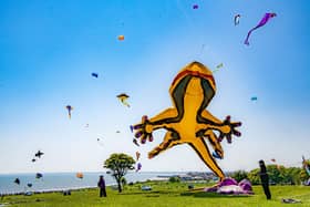 The Bridlington Kite Festival returns on Saturday, May 18 and Sunday, May 19 at Sewerby Fields. Photo: Yorkshire Post/Tony Johnson.