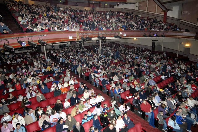 A busy crowd awaits the show at The Futurist in 2009.
