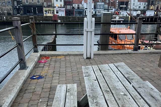 Crab line can be hazardous to both wildlife and boats - Image: Whitby RNLI