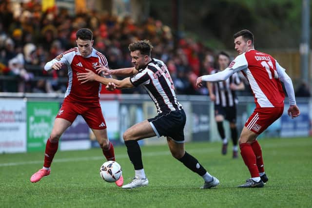 Boro were pegged back to a 1-1 home draw by Spennymoor on New Year's Day. Photo by Zach Forster
