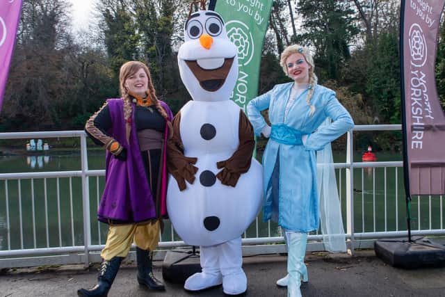 Frozen characters at the popular event