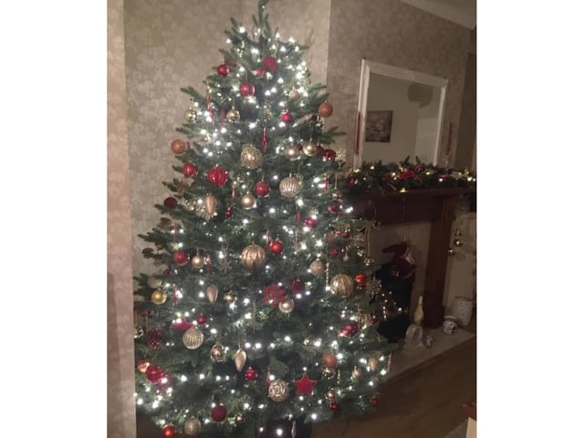 This Whitby resident has submitted a tree with a more traditional festive colour scheme.