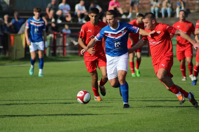 Whitby Town lost 3-1 at Workington in the NPL Premier Division. Photos by Paul Connolly
