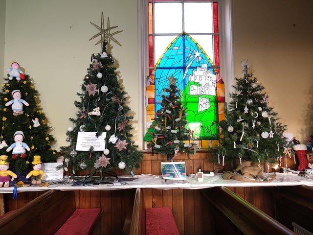 Some of the trees on display.