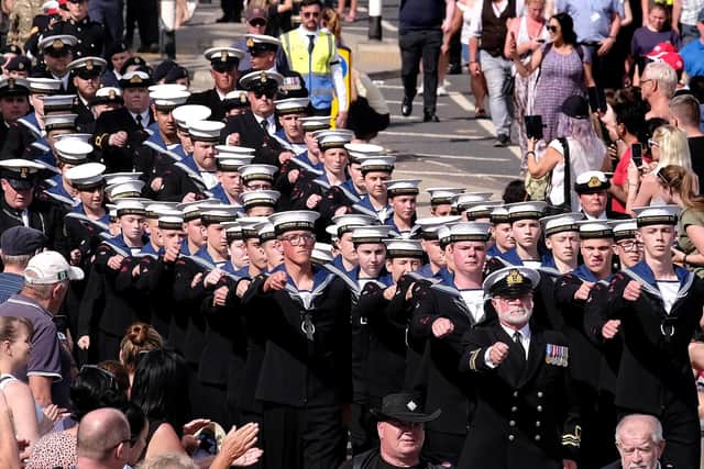 Scarborough Sea Cadets at Armed Forces Day in Scarborough