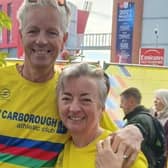 Scarborough Athletic Club's Martin and Mandy Hepworth at the Manchester Half Marathon
