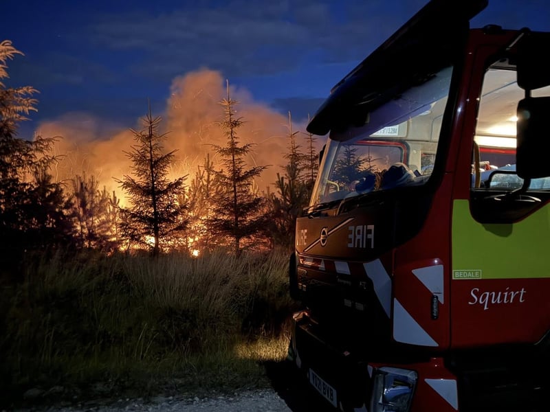 At its height 19 appliances were tackling the blaze.