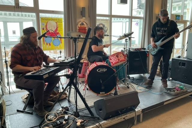 Live entertainment at the beard festival.