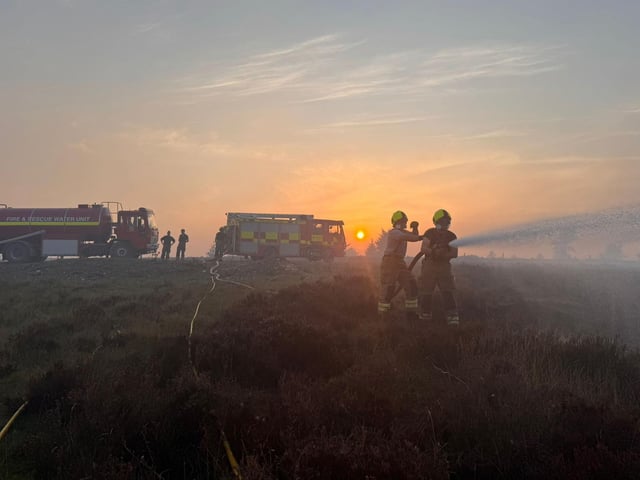 Emergency services have been working day and night to contain the fire.
