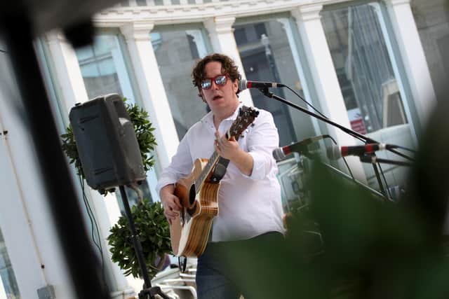 Tom Davenport performing at Scarborough Spa