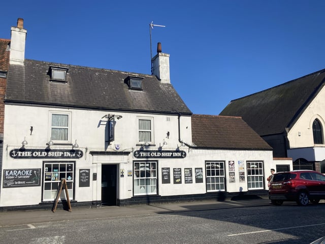 The Old Ship Inn is located on St. Johns Street, Bridlington. One Tripadvisor review said "A good selection of real ale, gas fire and friendly staff added to the historic photos and made it a great spot."